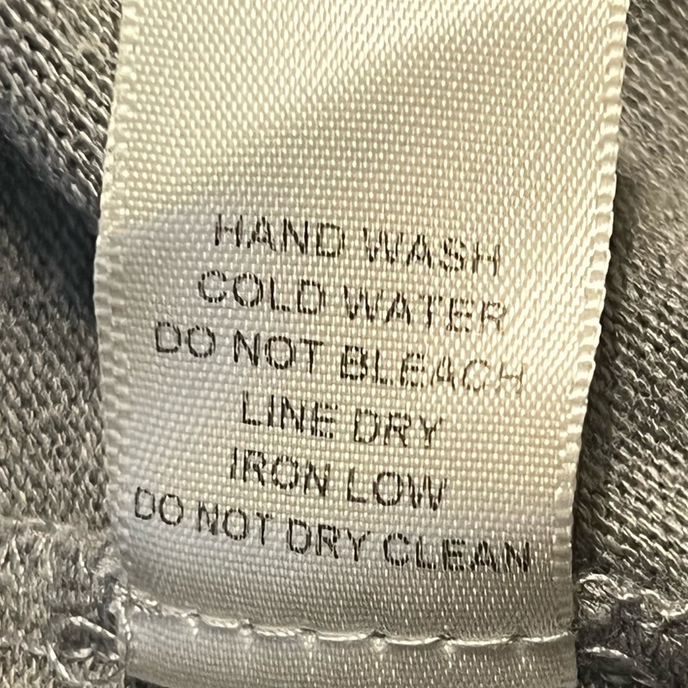 Blue Gray Charcoal Color Block Fuzzy Knit Cowl Ne… - image 7